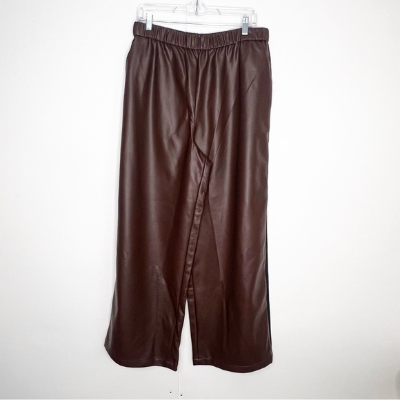 New Anthro Maeve Faux Leather Pants - Picture 3 of 9